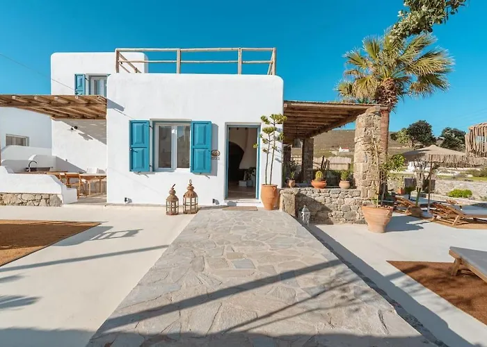 Palm Luxury Maisonette With Private Outdoor Jaccuzi Ftelia (Mykonos)