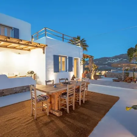 Palm- Seaview-hot Tub-200m From Willa Ftelia (Mykonos)