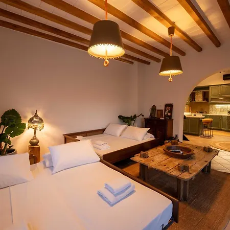 Palm- Seaview-hot Tub-200m From Villa Ftelia (Mykonos)