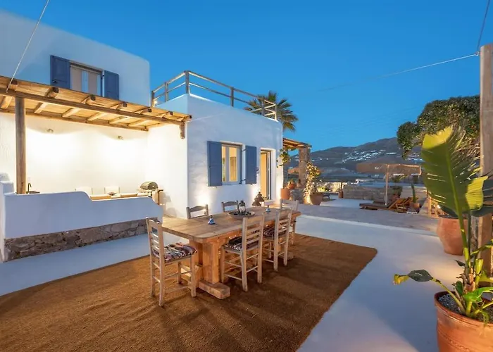 Palm Luxury Maisonette With Private Outdoor Jaccuzi Villa Ftelia (Mykonos)